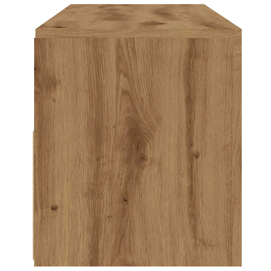 TV-Møbel Artisan Eik TV-benk med LED-lys 120x35x40 cm