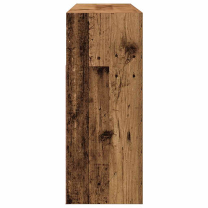 Skjenk Gammelt Tre med LED-lys 115,5x30x75 cm