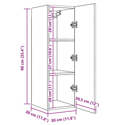 TV-benk 2 stk gammelt tre 30,5x30x90 cm konstruert tre