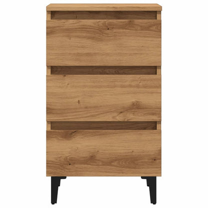 Nattbord Sengbord Artisan Eik med metallben 40x35x69 cm