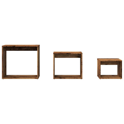 Salongbord Sofabord Gammelt tre 3 stk