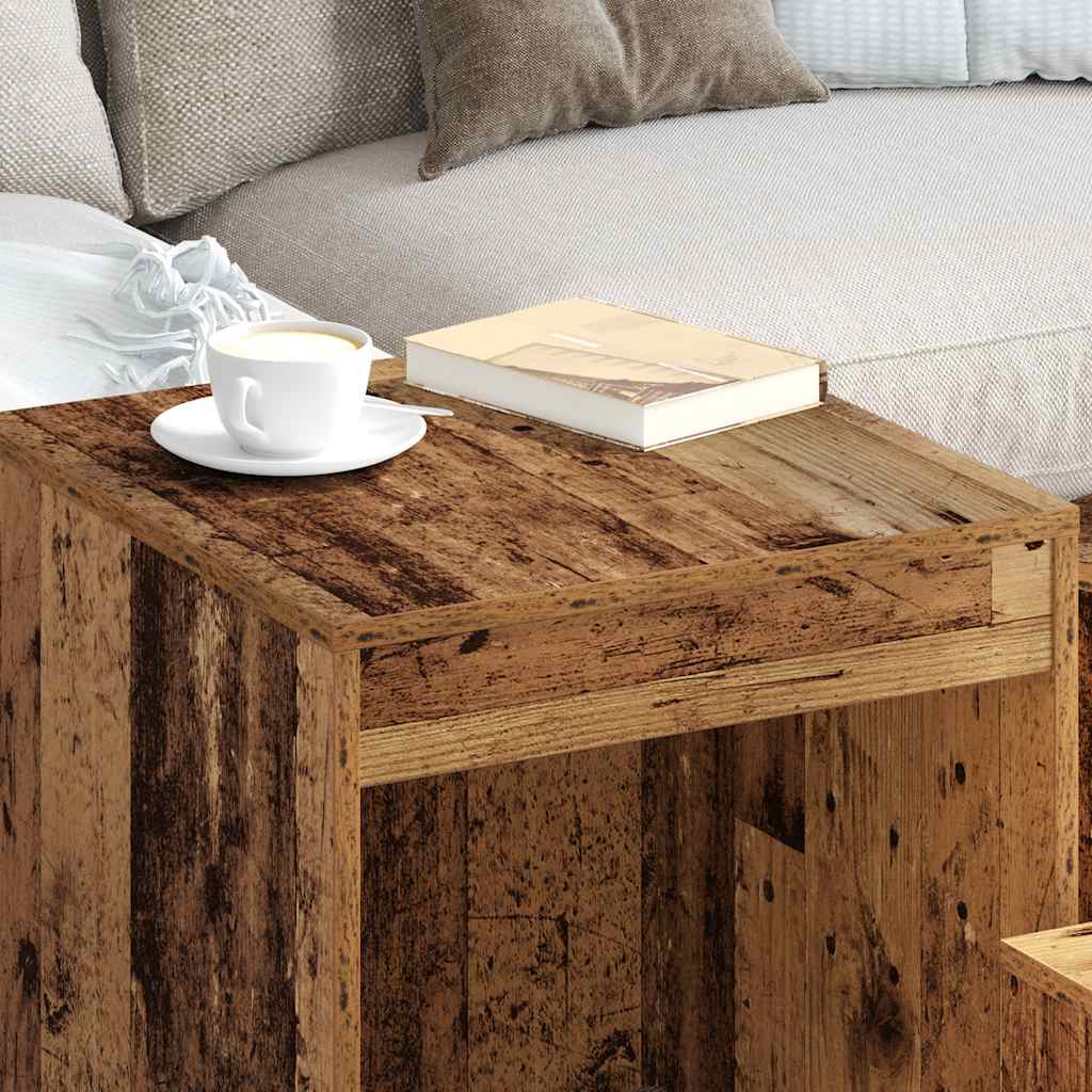 Salongbord Sofabord Gammelt tre 3 stk