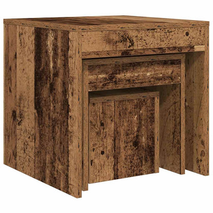 Salongbord Sofabord Gammelt tre 3 stk