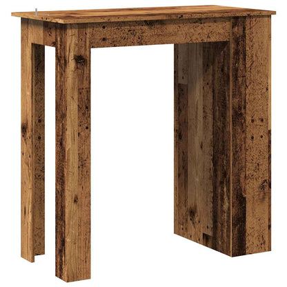 Barbord kafebord Bistrobord med oppbevaring gammelt tre 102x50x103,5 cm