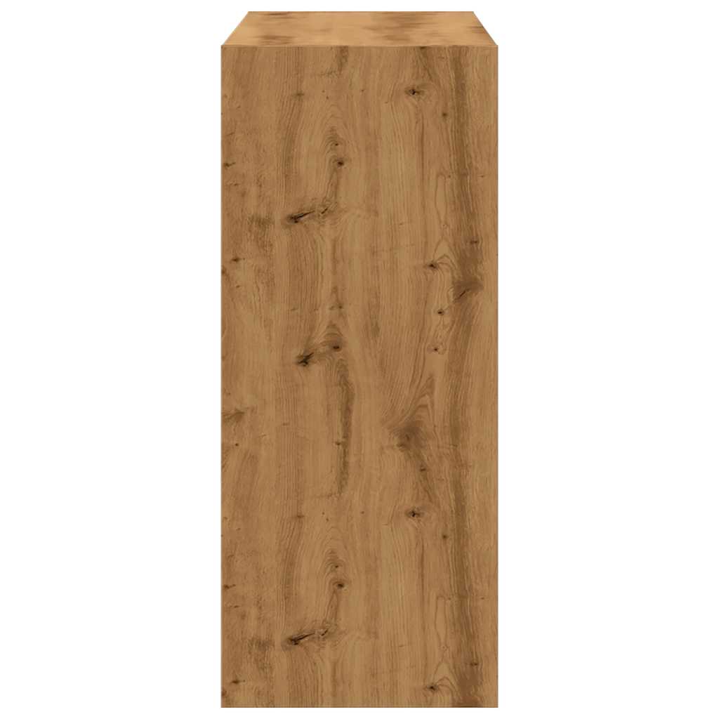 Bokhylle Artisan Eik romdele 80x30x72 cm