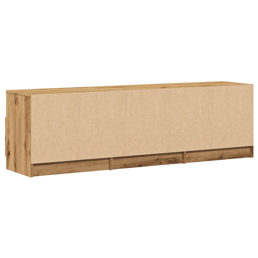 TV-benk artisan eik 150x33,5x45 cm konstruert tre