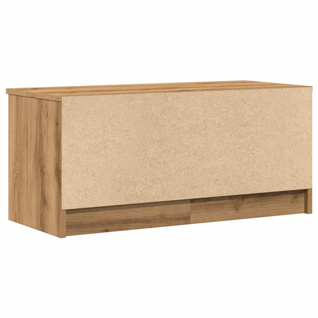 TV-benk artisan eik 80x35x36,5 cm konstruert tre