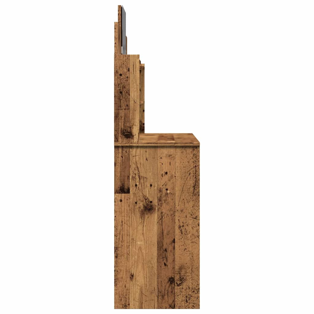 Sminkebord Gammelt Tre speil 96x39x142 cm