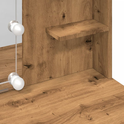 Sminkebord Artisan Eik LED 96x40x142 cm