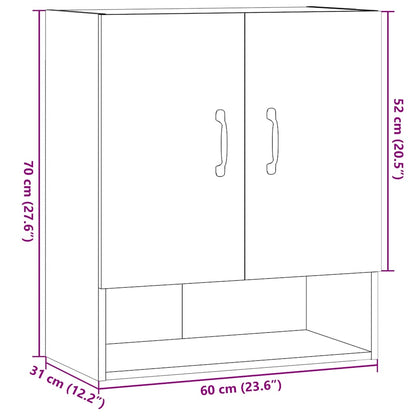 Veggskap artisan eik 60x31x70 cm konstruert tre