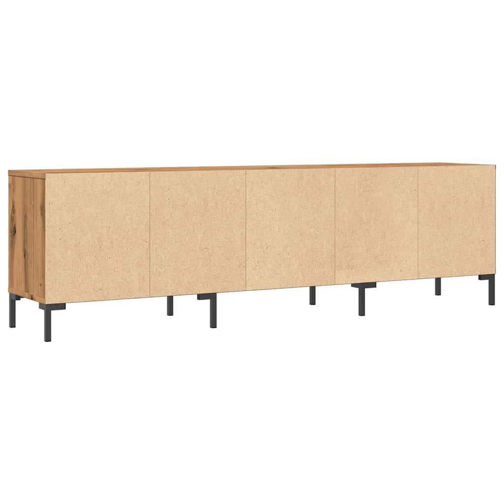 TV-benk artisan eik 150x30x44,5 cm konstruert tre