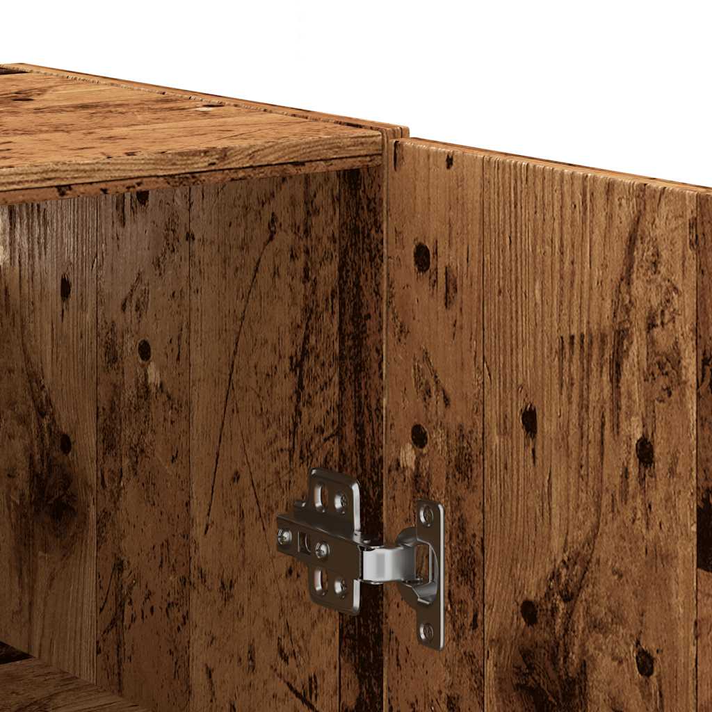 Veggskap Gammelt Tre 69,5x34x90 cm