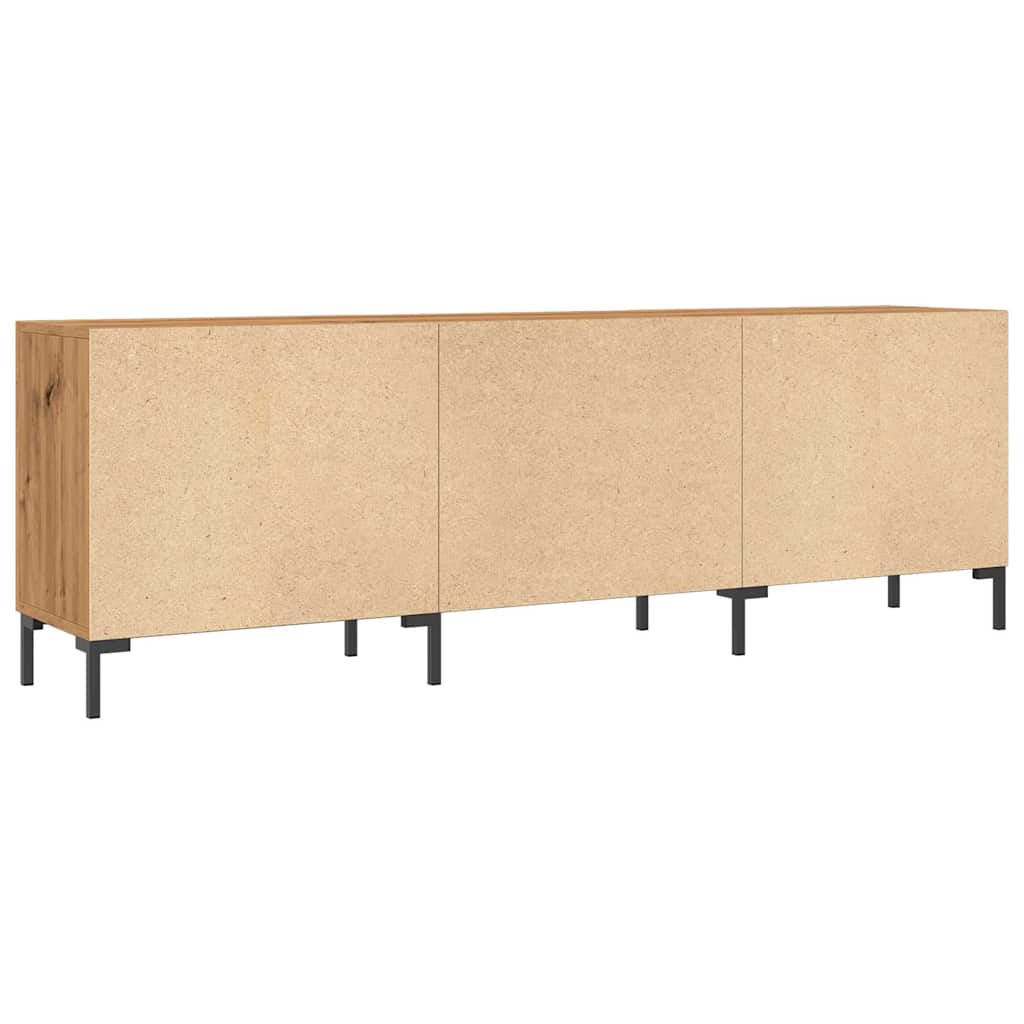 TV-benk artisan eik 150x30x50 cm konstruert tre