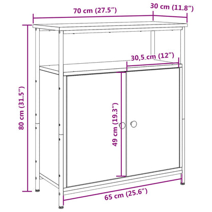 Skjenk Gammelt Tre 70x30x80 cm