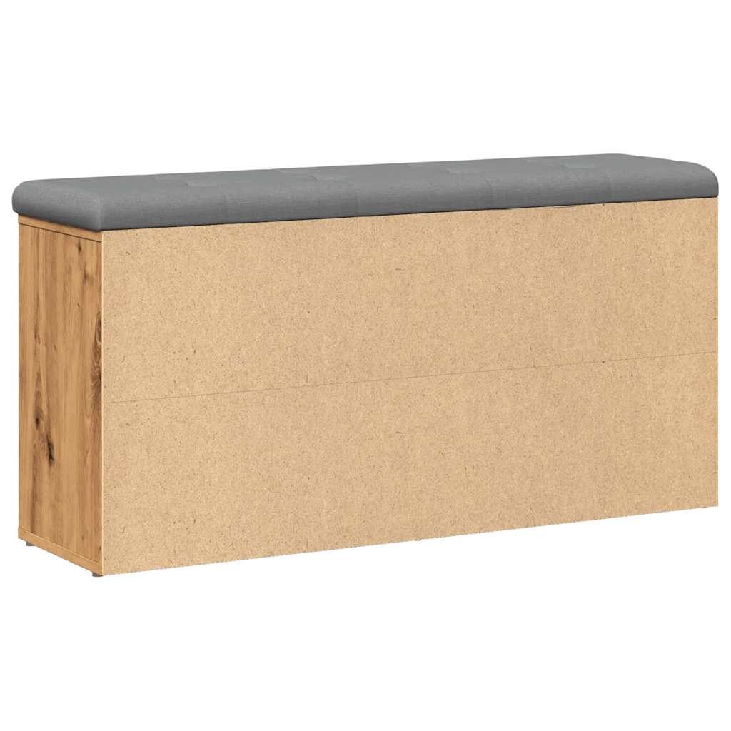 Sittebenk Skohylle Artisan Eik 102x32x50 cm