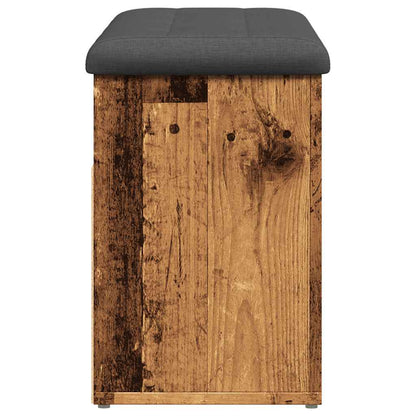 Skoskap Skohylle Skobenk Gammelt Tre 82x32x45,5 cm