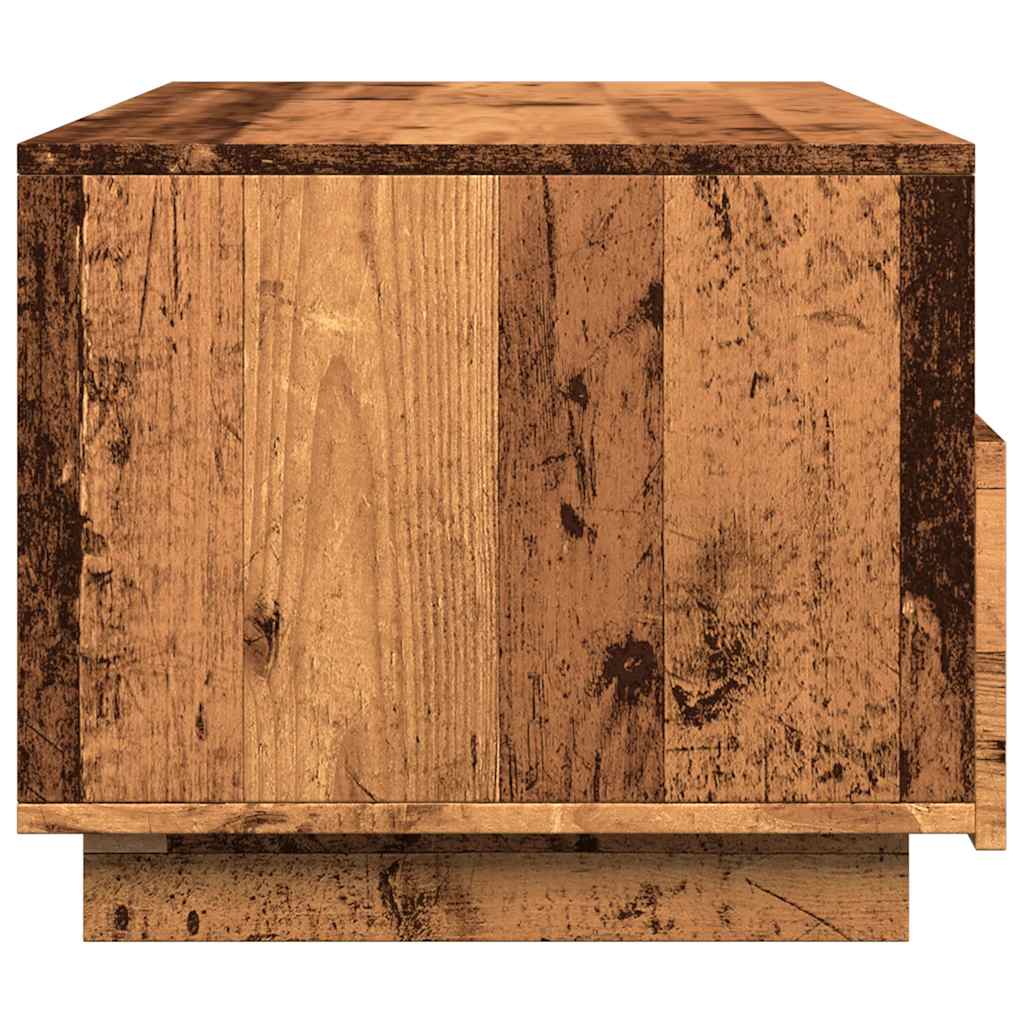 Salongbord Sofabord Gammelt Tre med LED-lys 90x49x40 cm