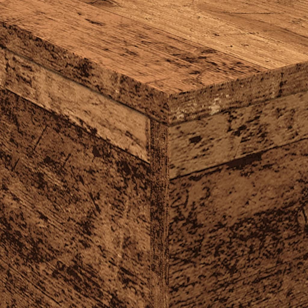 Salongbord Sofabord Gammelt Tre med LED-lys 50x50x40 cm