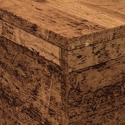 Salongbord Sofabord Gammelt Tre med LED-lys 50x50x40 cm