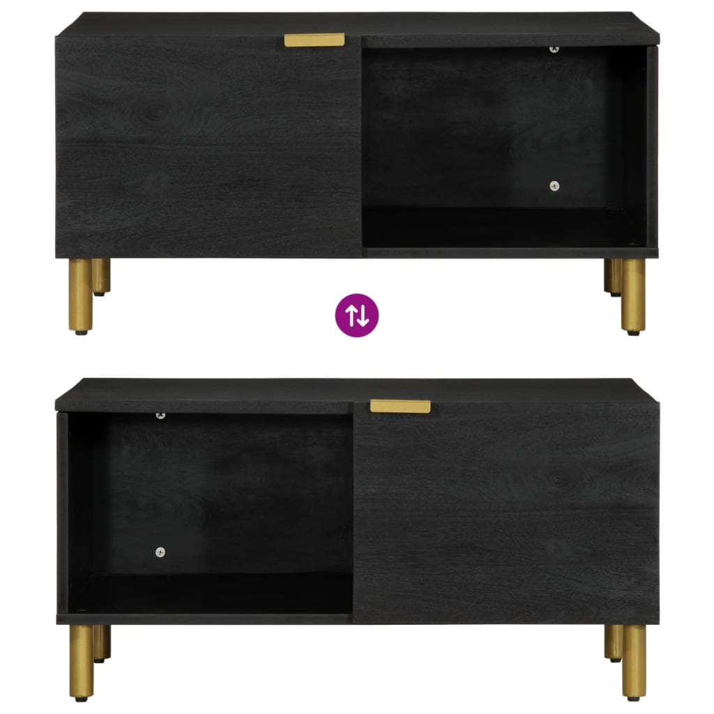 Salongbord Sofabord Svart 80x50x40 cm