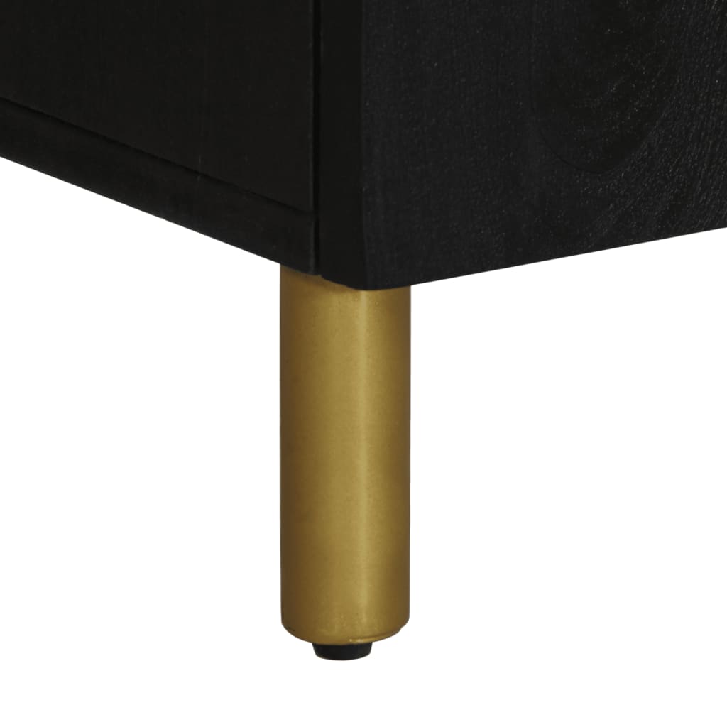 Skjenk Svart 60x33x75 cm