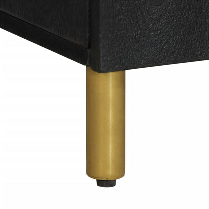 Skjenk Svart 90x33x75 cm