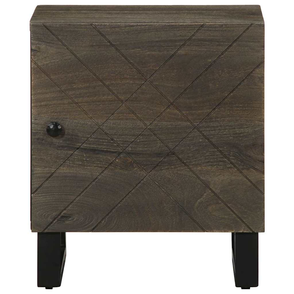 Nattbord svart 40x33x46 cm heltre mango