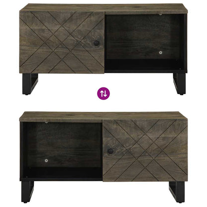 Salongbord Sofabord Svart 80x50x40 cm heltre furu