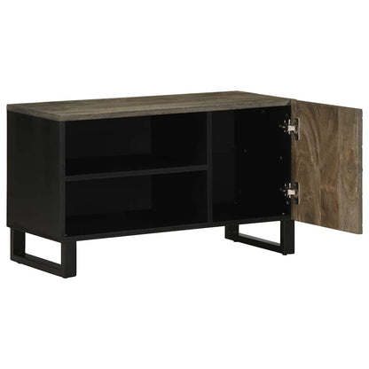 TV-benk svart 80x33x46 cm heltre mango