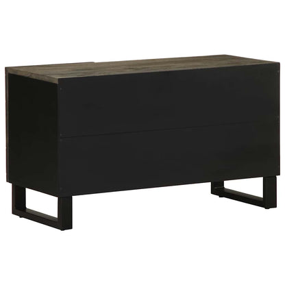 TV-benk svart 80x33x46 cm heltre mango