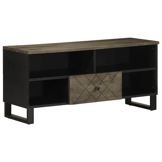 TV-benk svart 100x33x46 cm heltre mango