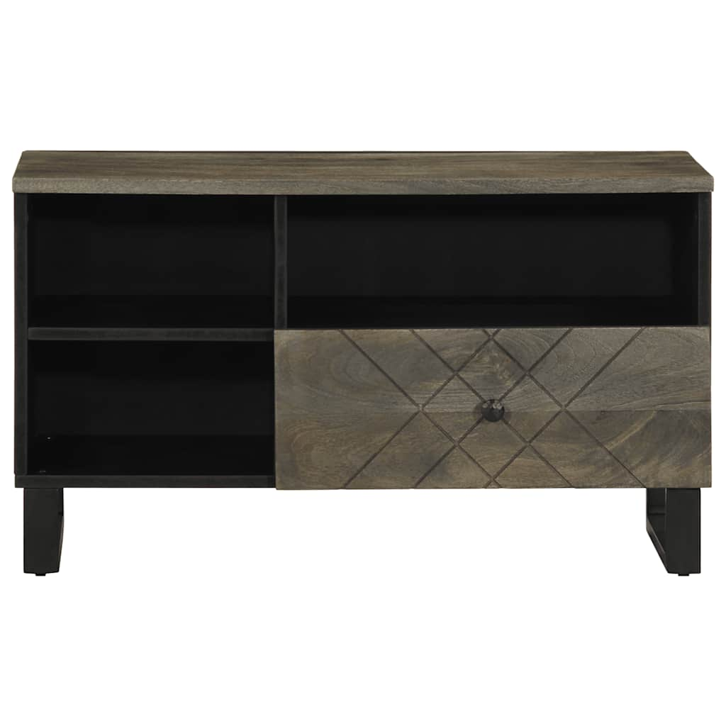 TV-benk svart 80x33x46 cm heltre mango