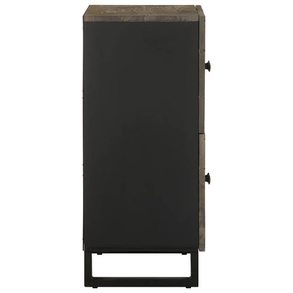 Skjenk Svart 60x33x75 cm heltre mango