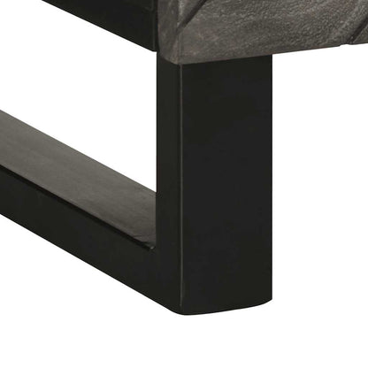 Skjenk Svart 60x33x75 cm heltre mango