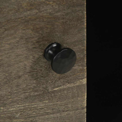 Skjenk Svart 80x33x75 cm heltre mango