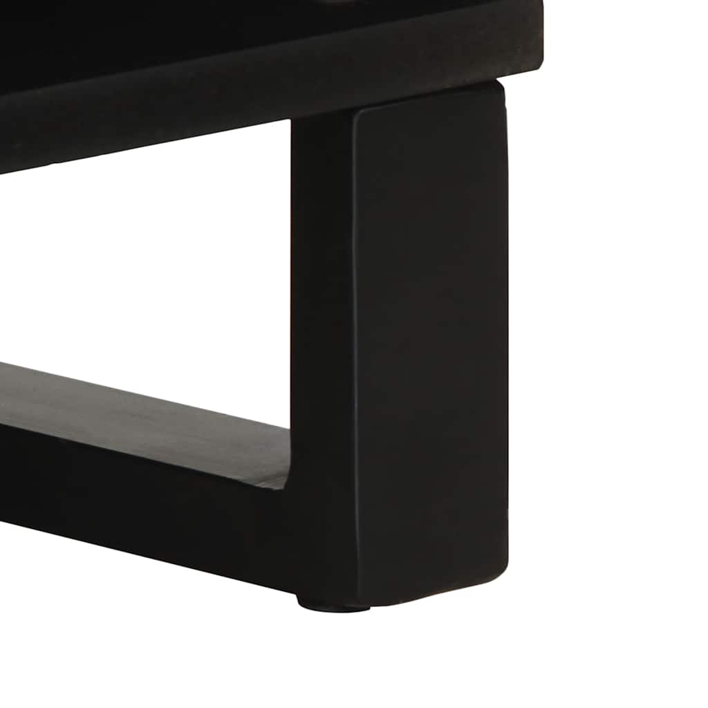 Skjenk Svart 80x33x75 cm heltre mango