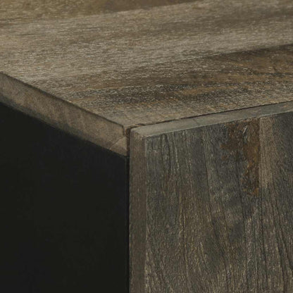 Skjenk Svart 90x33x75 cm heltre mango