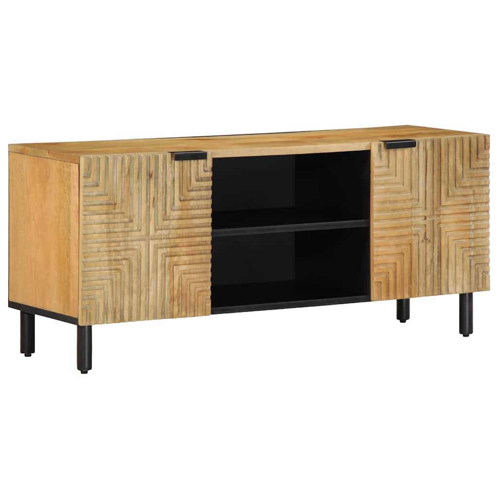 TV-benk brun 105x33x46 cm heltre mango