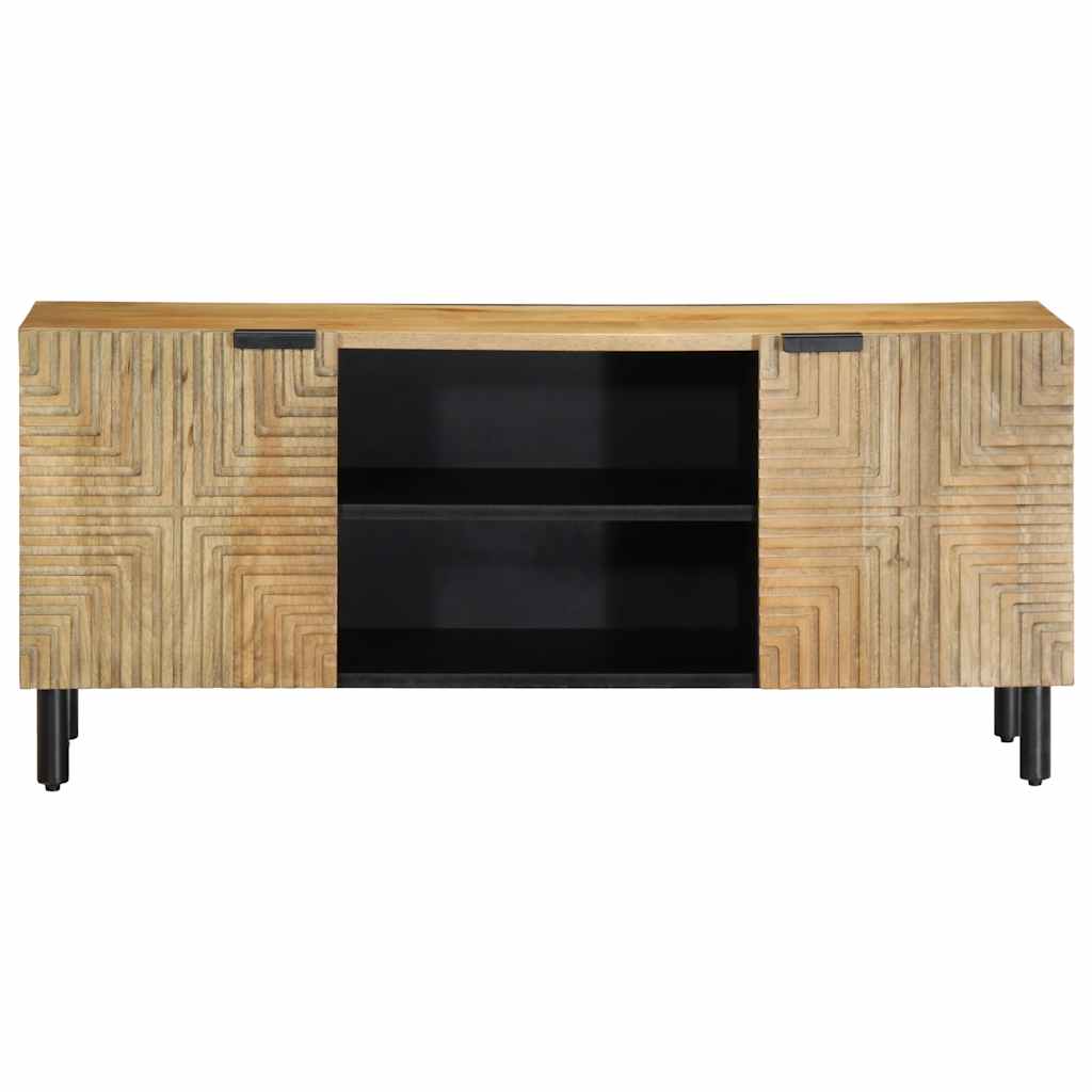 TV-benk brun 105x33x46 cm heltre mango