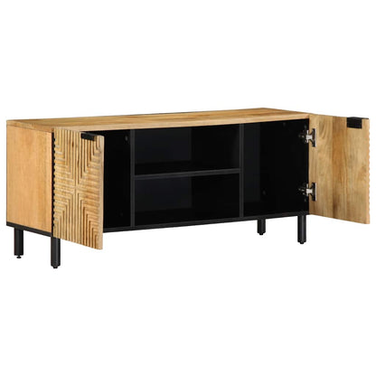 TV-benk brun 105x33x46 cm heltre mango