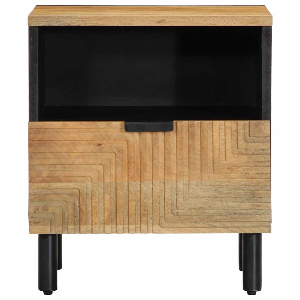 Nattbord 2 stk brun 40x33x46 cm heltre mango