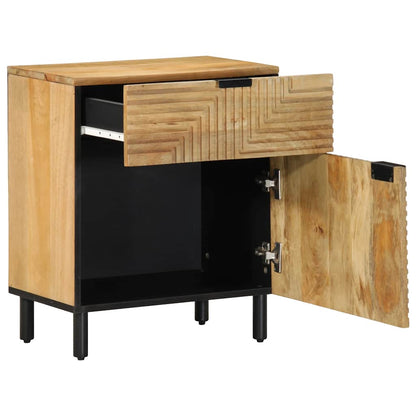 Nattbord Sengbord Tre heltre mangotre Brun 50x33x60 cm