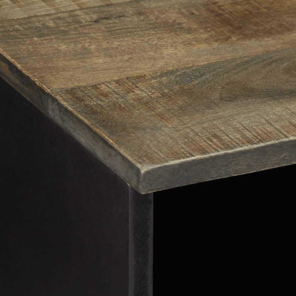 TV-Møbel Svart TV-benk 100x33x46 cm heltre mango