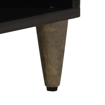 TV-Møbel Svart TV-benk 100x33x46 cm heltre mango