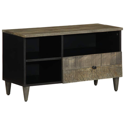 TV-benk svart 80x33x46 cm heltre mango