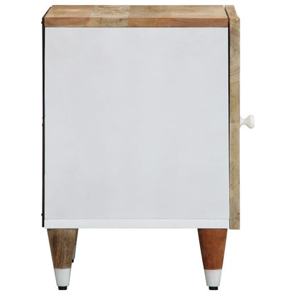 Nattbord 2 stk 40x33,5x46 cm heltre mango