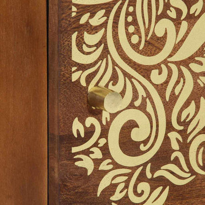 Nattbord Sengbord Honningbrun Nattbordskap 40 x 33 x 46 cm heltre mango