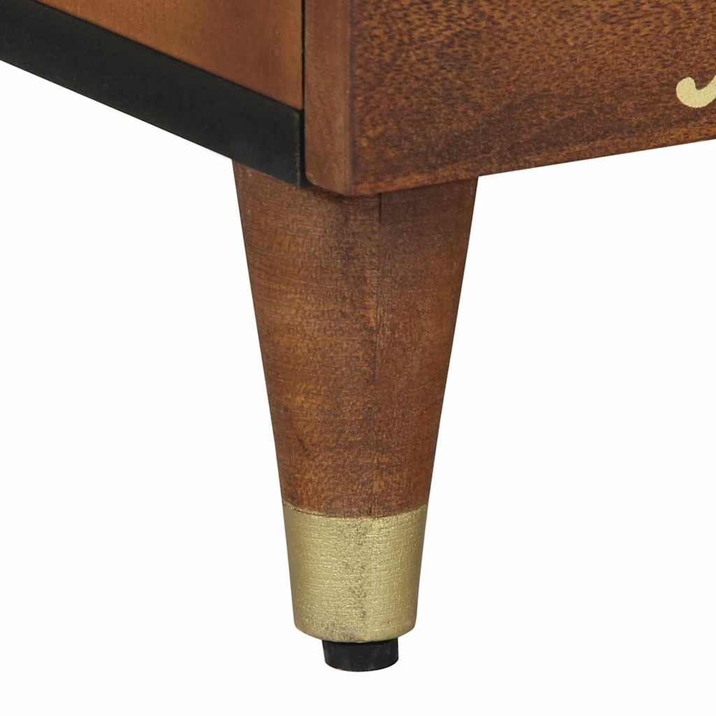 Nattbord Sengbord Honningbrun Nattbordskap 40 x 33 x 46 cm heltre mango