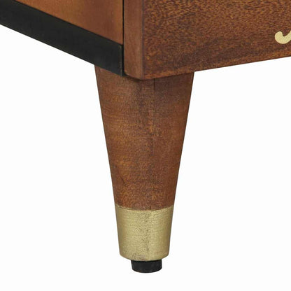 Nattbord Sengbord Honningbrun Nattbordskap 40 x 33 x 46 cm heltre mango