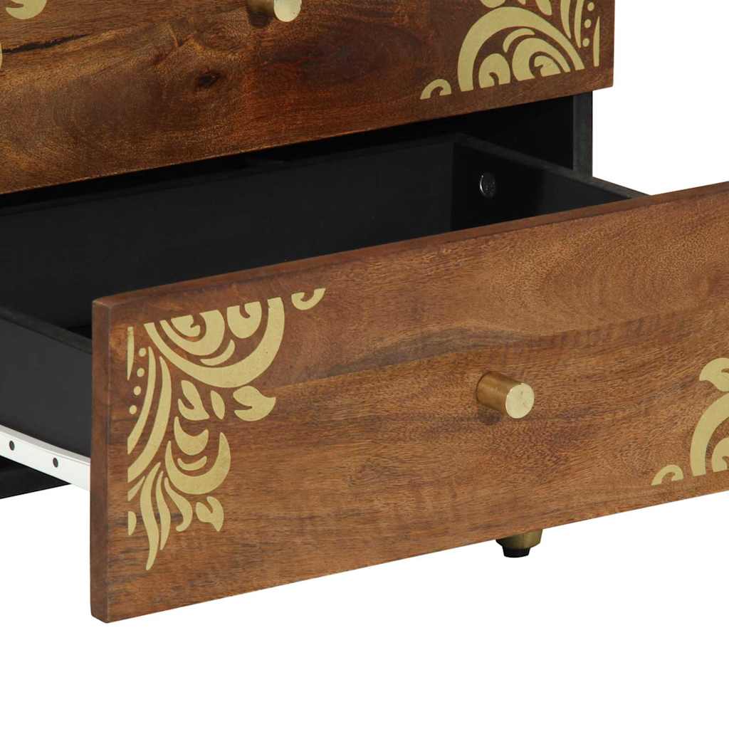 Nattbord Sengbord Honningbrun  Nattbordskap med skuff 50 x 33 x 62 cm heltre mango